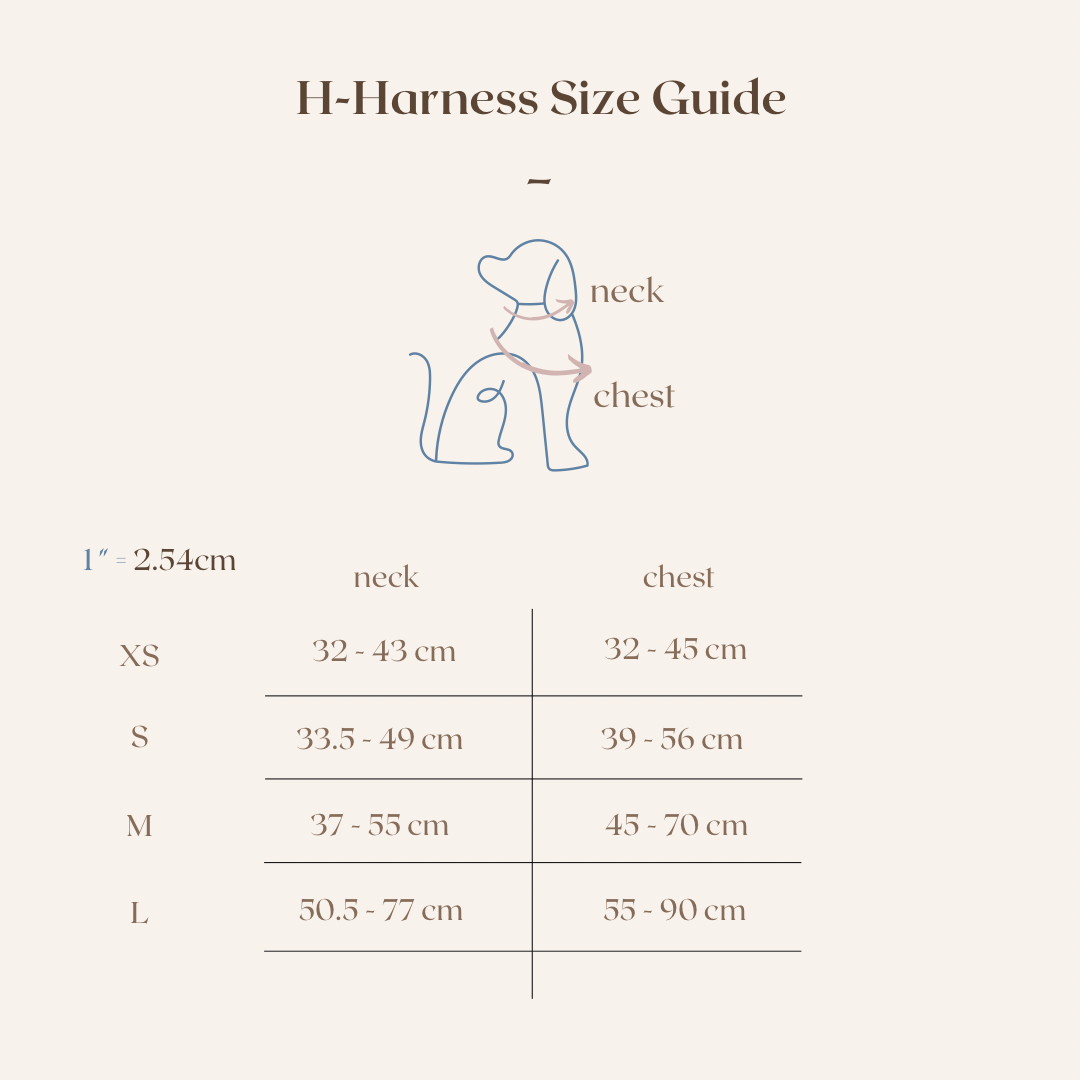Pressed Flowers Dog H-Harness