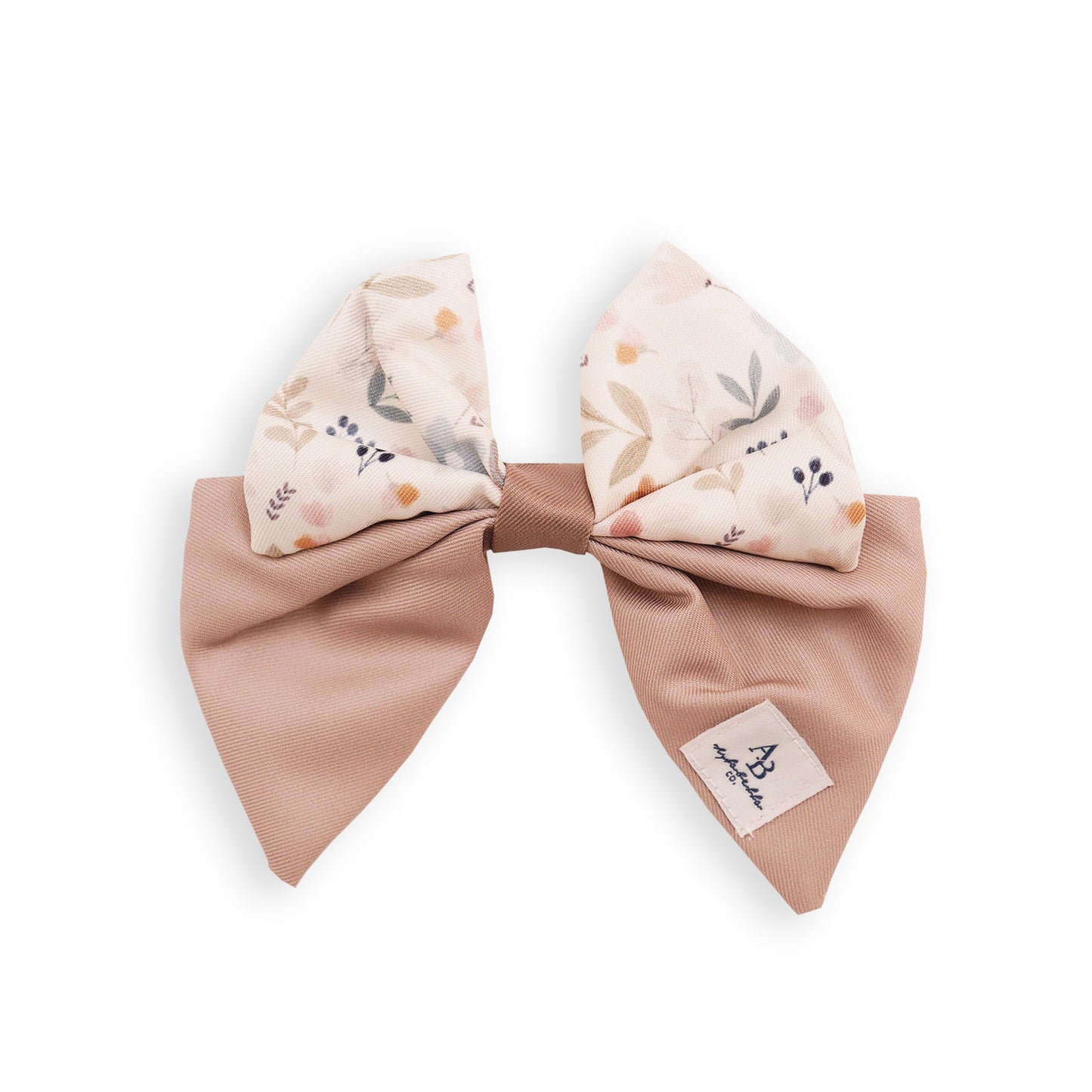 Pressed Flowers Dog Sailor Bow