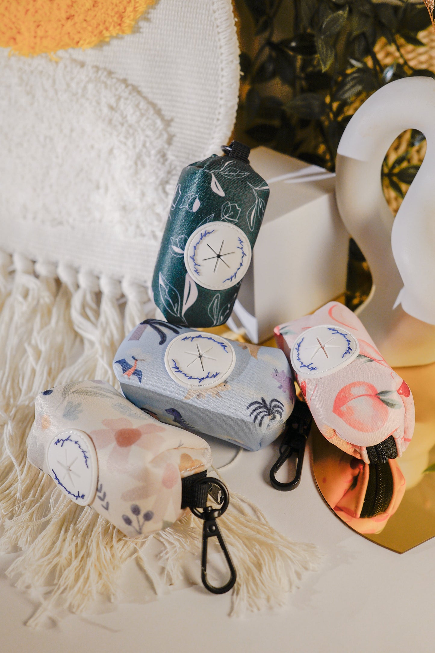 Pressed Flowers Dog Poop Bag