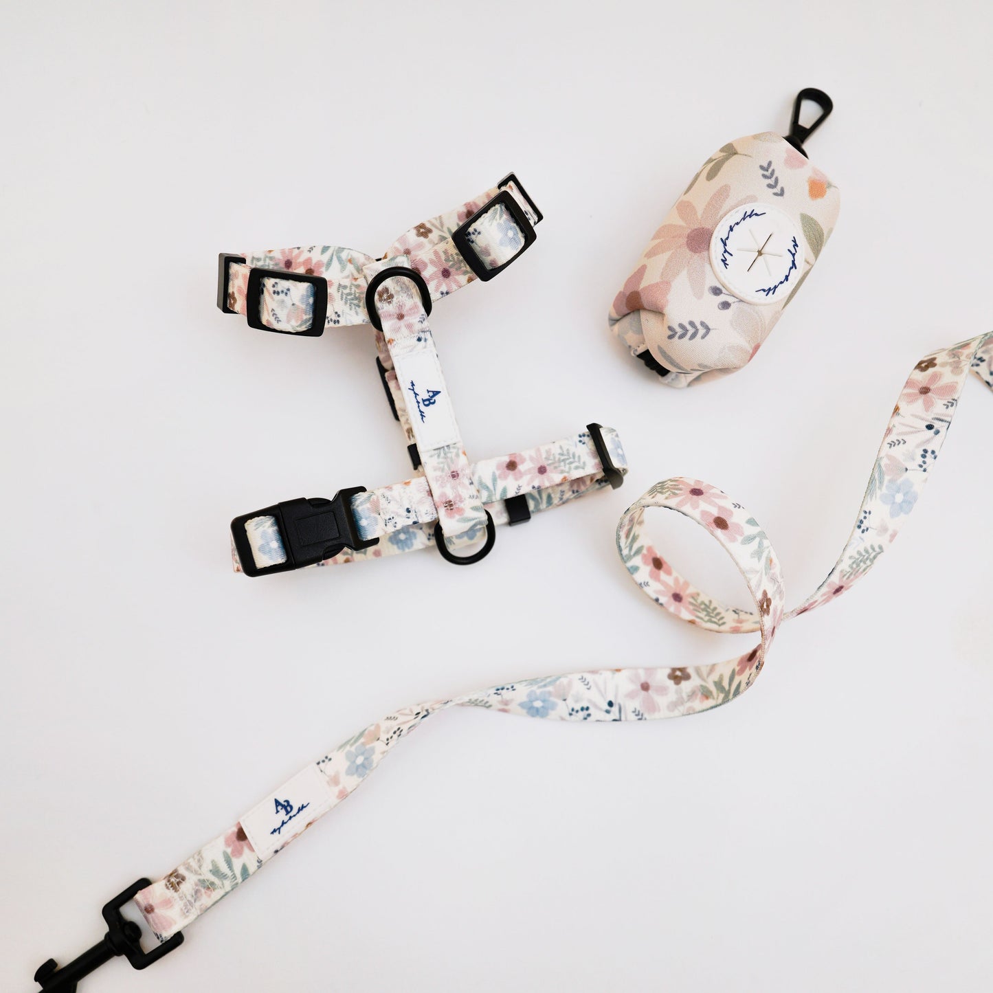 Pressed Flowers Dog H-Harness