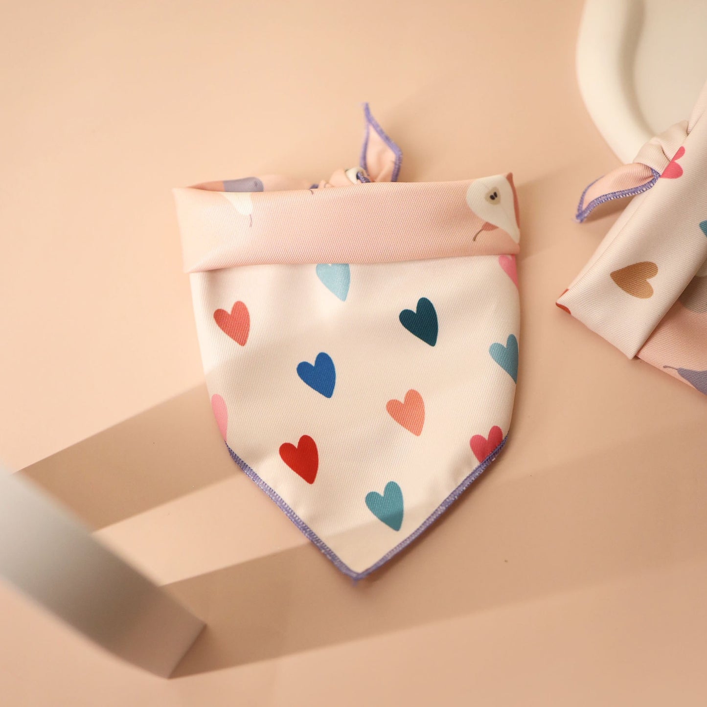 Anjou Reversible Bandana (Pear/Hearts)