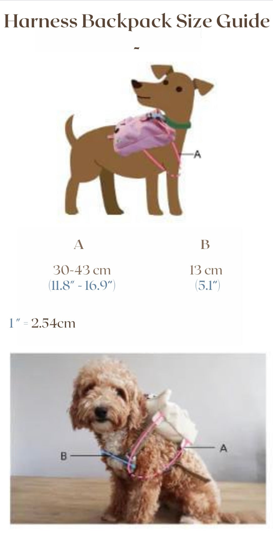 Kylie Harness Dog Harness Backpack