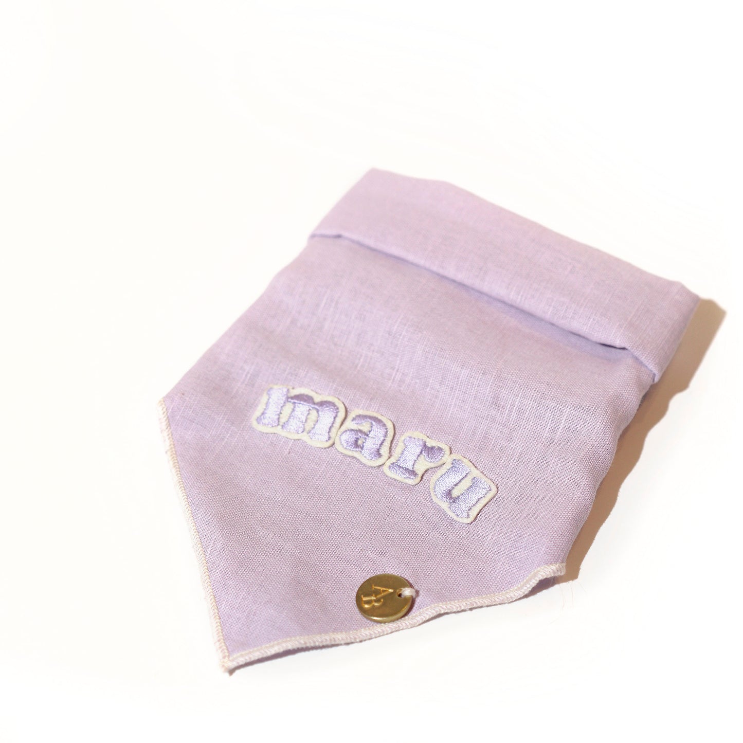 Lavender Linen Dog Bandana