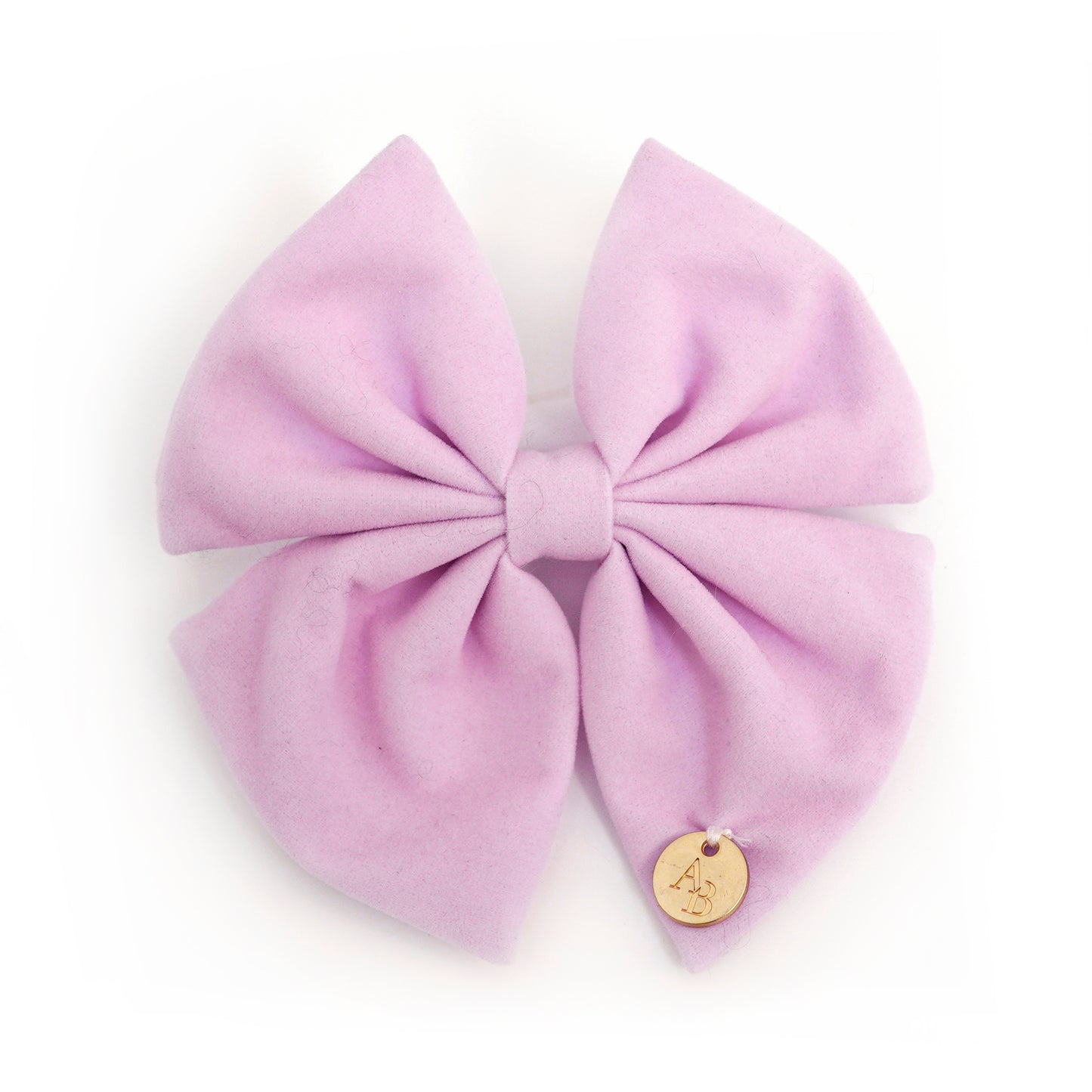 Lilac Pink Velvet Bow Tie