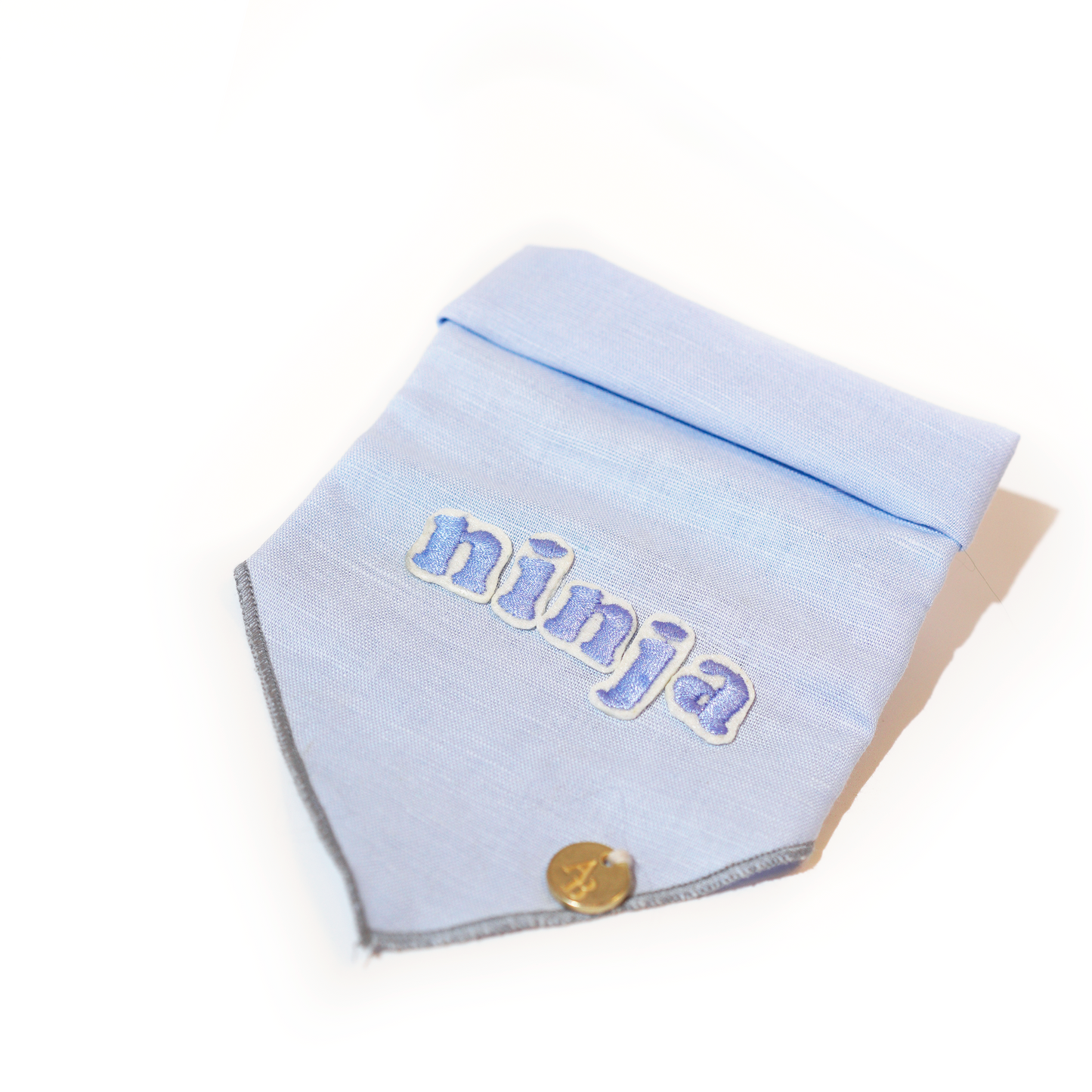 Cloud Linen Dog Bandana