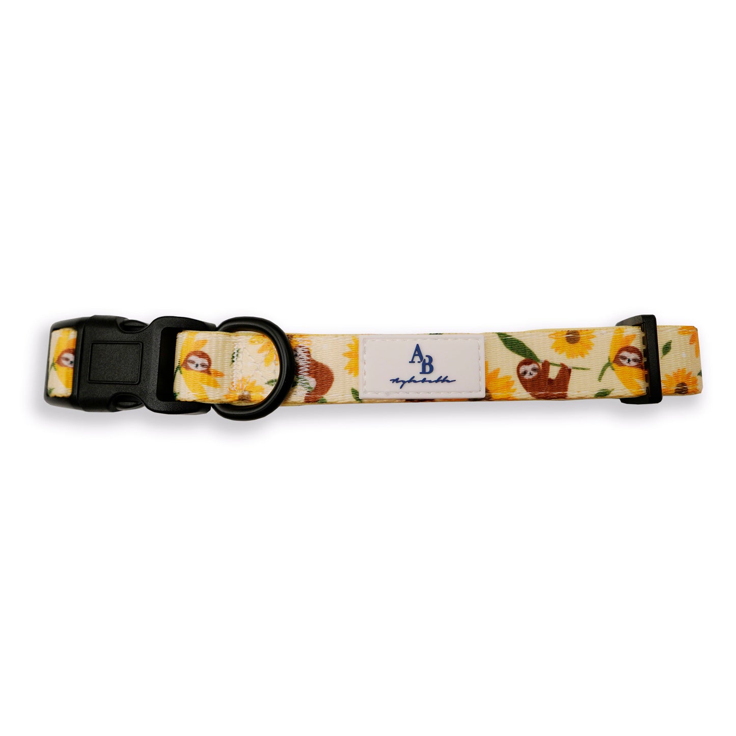 Summer Sloths Dog Collar