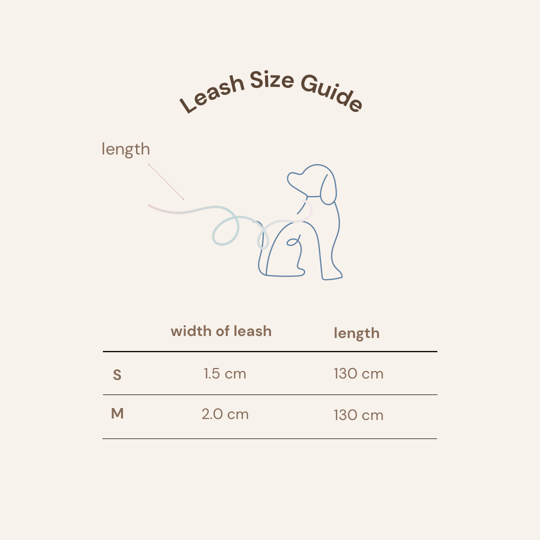Archie Size Guide Archie’s Dog Leash – Aylabella Co Pet Accessories